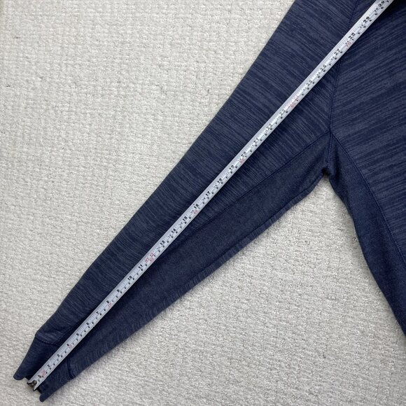 Champion Sweatshirt Men's M Long Sleeve Embroidered V-Stitch Crew Neck Navy - Picture 11 of 12